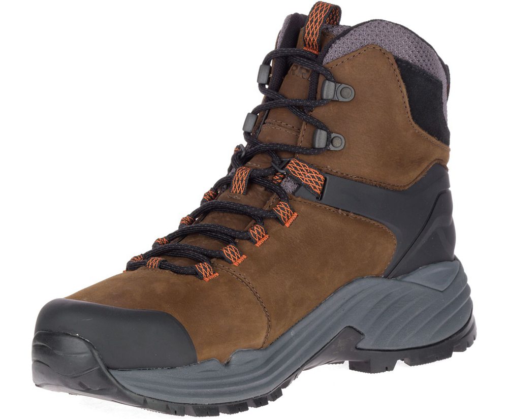 Botas Homem - Merrell Phaserbound 2 Tall Waterproof - Marrom - KAJ304617